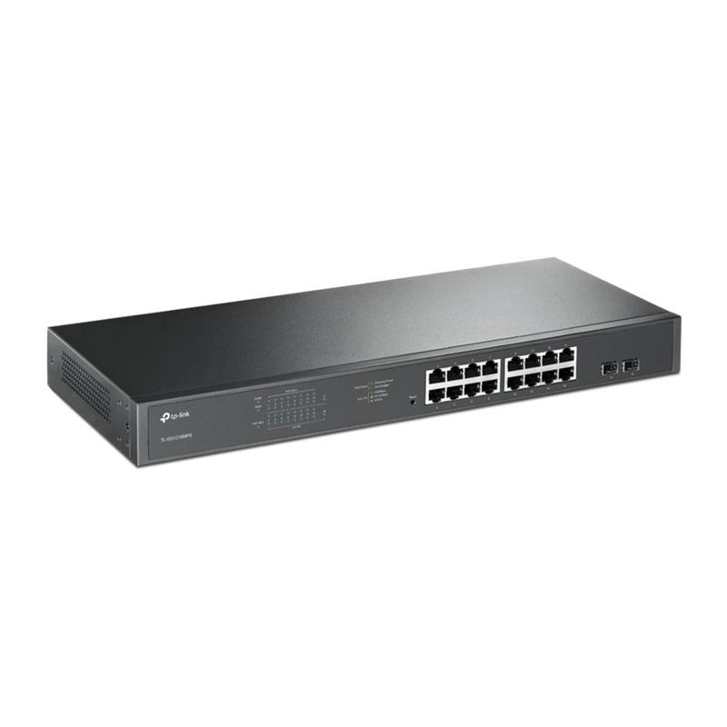 TP-LINK TL-SG1218MPE Managed Gigabit Ethernet (10/100/1000) Zwart Power over Ethernet (PoE)
