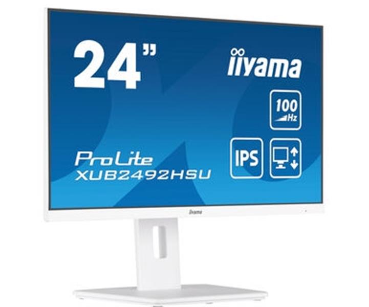 iiyama XUB2492HSU-W6 computer monitor 60,5 cm (23.8"") 1920 x 1080 Pixels Full HD LED Wit