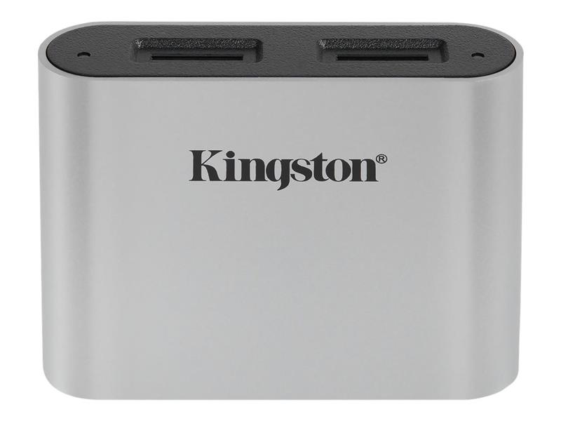 Kingston Technology Workflow microSD Reader geheugenkaartlezer USB 3 2 Gen 1 3 1 Gen 1 Type-C Zwart Zilver