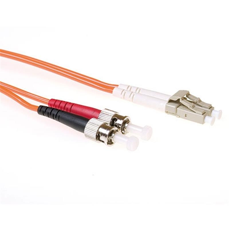 Ewent EL7510 Glasvezel kabel 10 m 2x LC ST OM2 Oranje