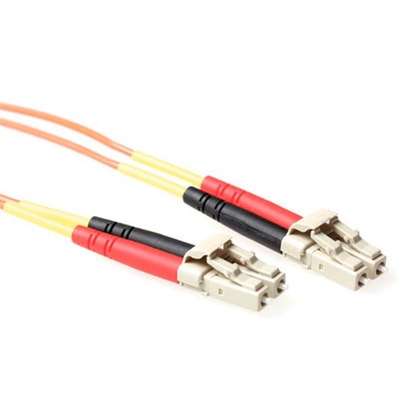Ewent EL9001 Glasvezel kabel 1 m 2x LC OM1 Oranje