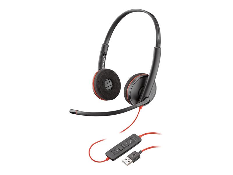 POLY Blackwire C3220 Headset Hoofdband Zwart USB Type-A