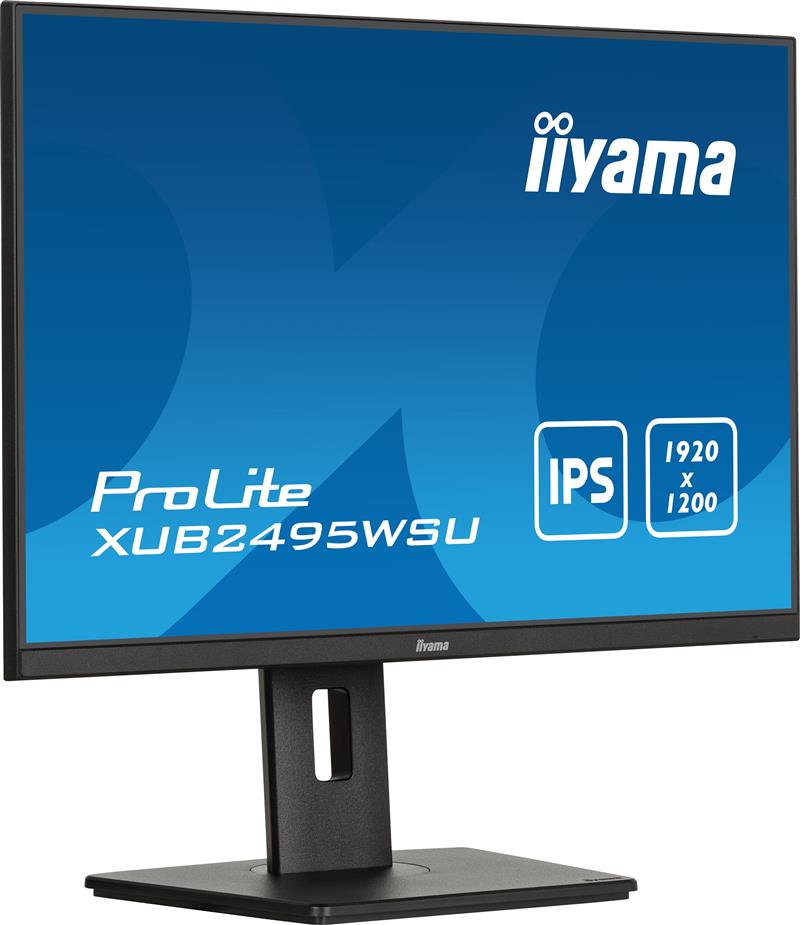 iiyama ProLite XUB2495WSU-B7 computer monitor 61 cm (24"") 1920 x 1200 Pixels 4K Ultra HD LED Zwart