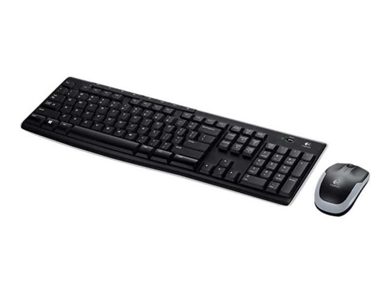 Logitech Wireless Combo MK270 toetsenbord USB QWERTY Engels Zwart