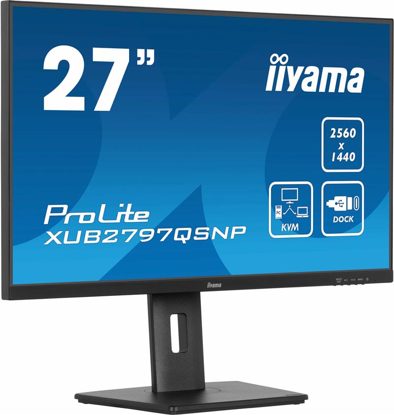 iiyama ProLite XUB2797QSNP-B1 computer monitor 68,6 cm (27"") 2560 x 1440 Pixels Wide Quad HD LED Zwart