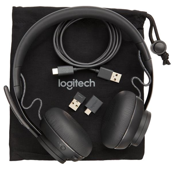 Logitech MSFT Teams Zone Wireless Headset Hoofdband Grafiet Bluetooth