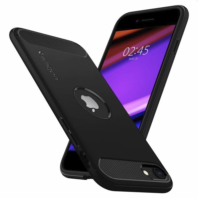 Spigen iPh SE 2020 Rugg Armor Matte Bla