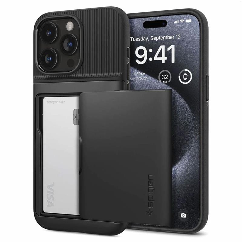 Spigen iP15 Pro Slim Armor CS Black