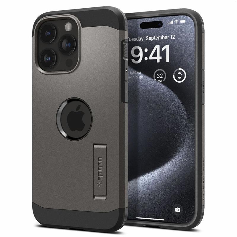 Spigen iP15 Pro Tough Armor MagFit Black