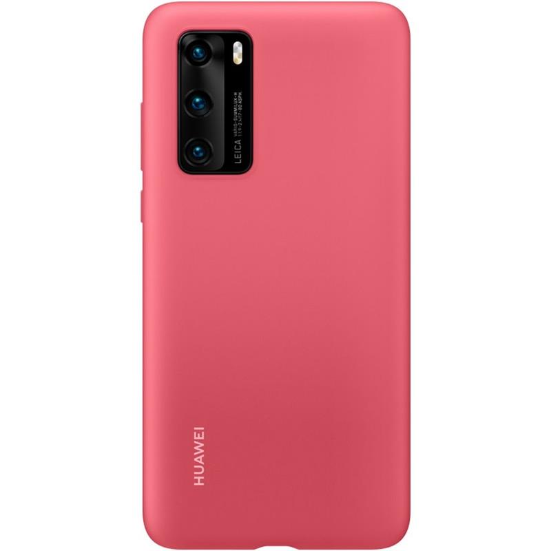 Huawei P40 Silicon Protective Case Berry Red - 