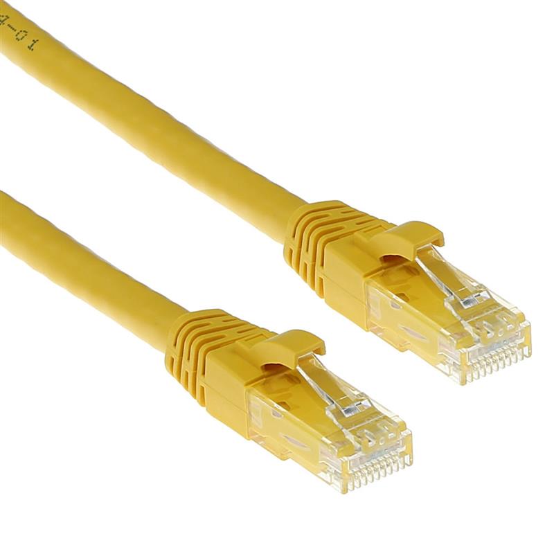 ACT IS8800 netwerkkabel Geel 0,5 m Cat6 U/UTP (UTP)