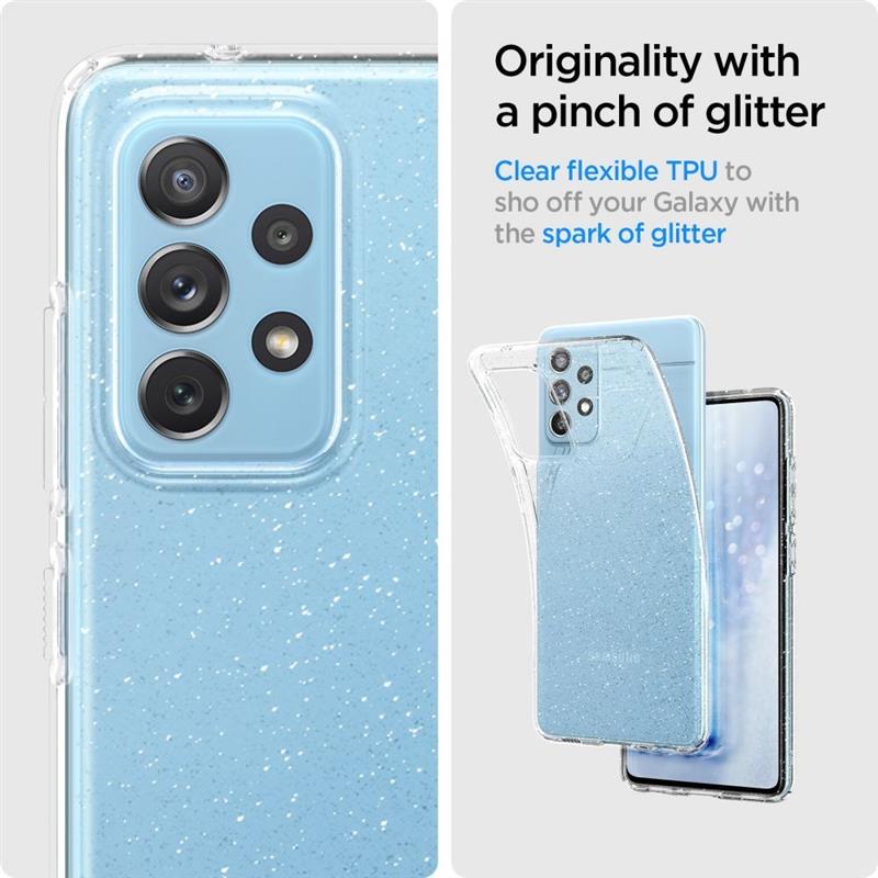 Spigen Case Samsung Galaxy A72 - Liquid Crystal Glitter - Clear