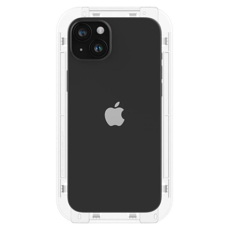 Spigen Screenprotector iPhone 15 Pro - Tempered Glas with AlignMaster 2 Pack - Black