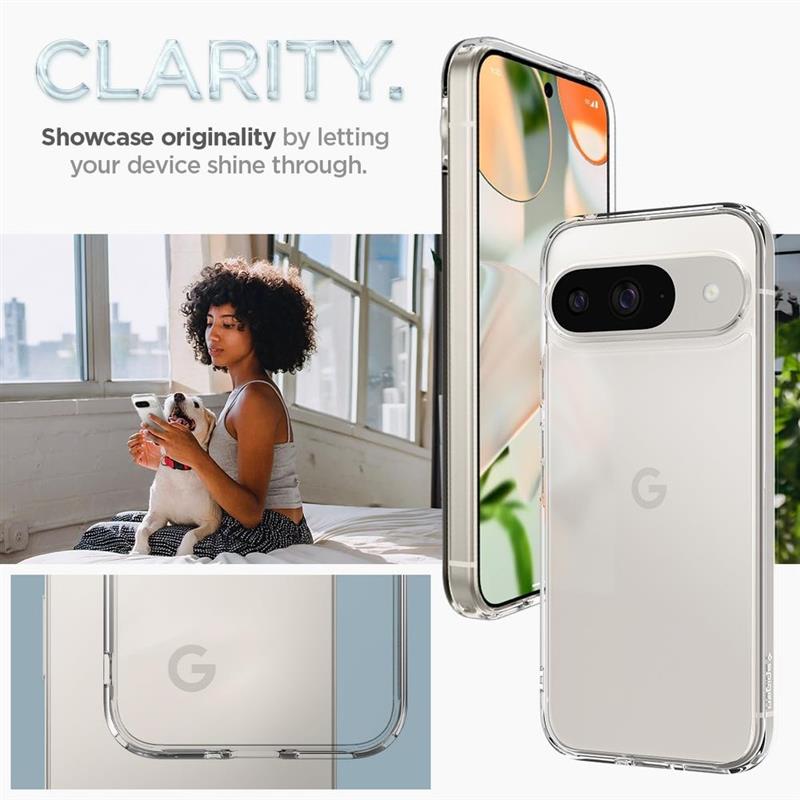 Spigen Case Google Pixel 9 9 Pro - Ultra Hybrid - Clear