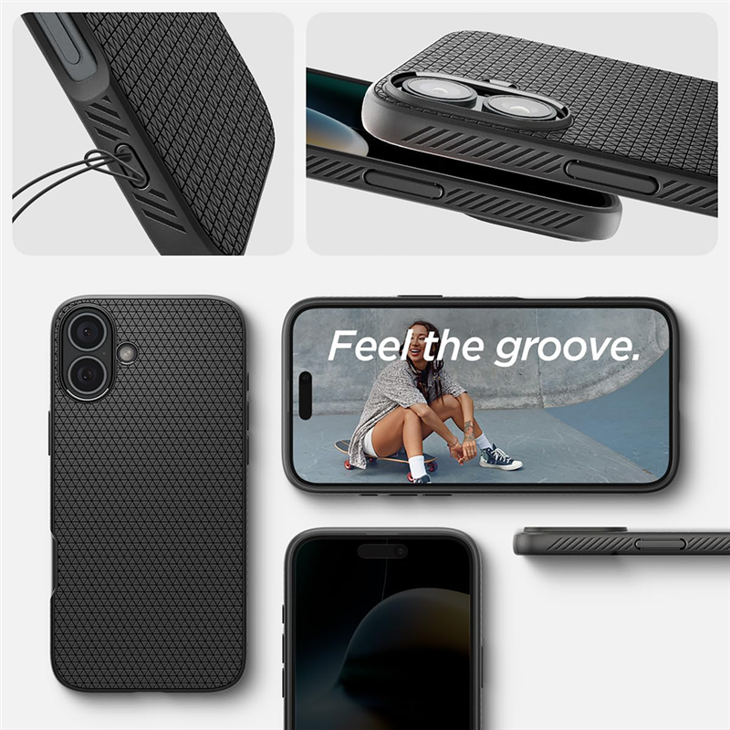 Spigen iPh 16 Lqd Air Matte Blac