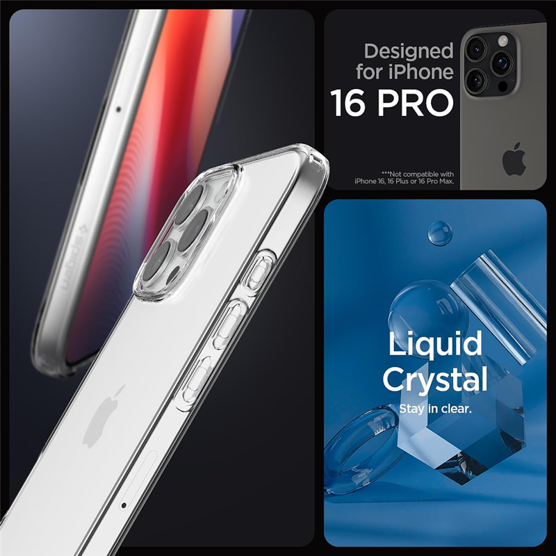 Spigen iPh 16 Pro Lqd Cryst Clear