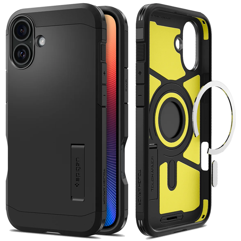 Spigen iPh 16 TghArm MgFt Black