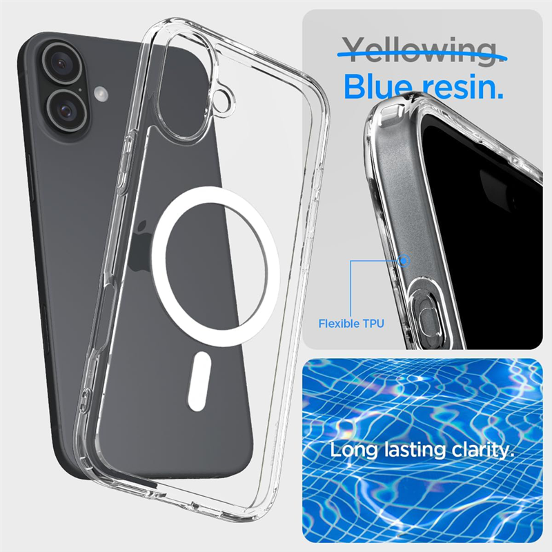 Spigen Case iPhone 16 - Ultra Hybrid MagFit - Transparent