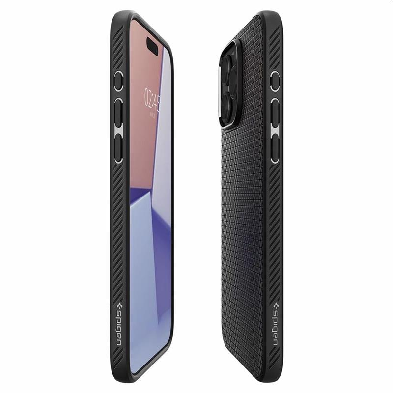 Spigen Case iPhone 15 Pro Max - Liquid Air - Black