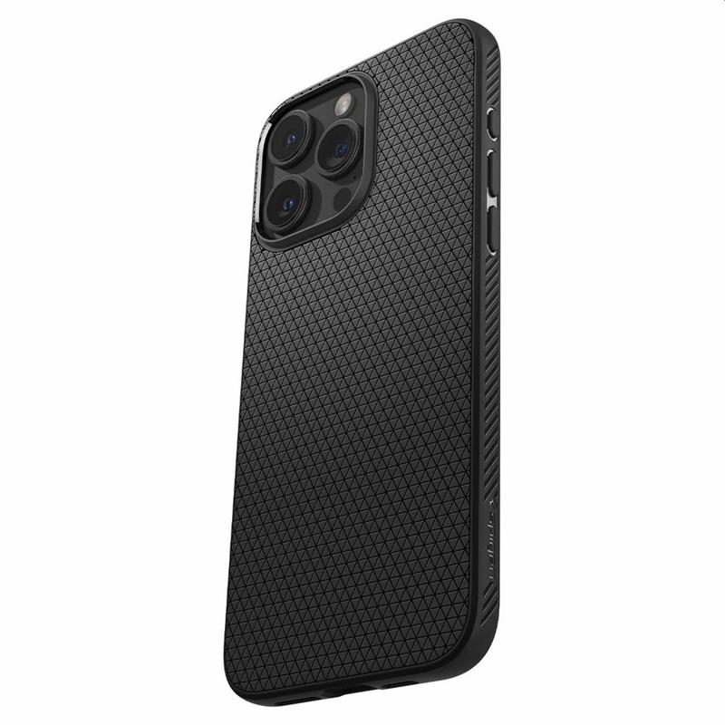 Spigen Case iPhone 15 Pro Max - Liquid Air - Black