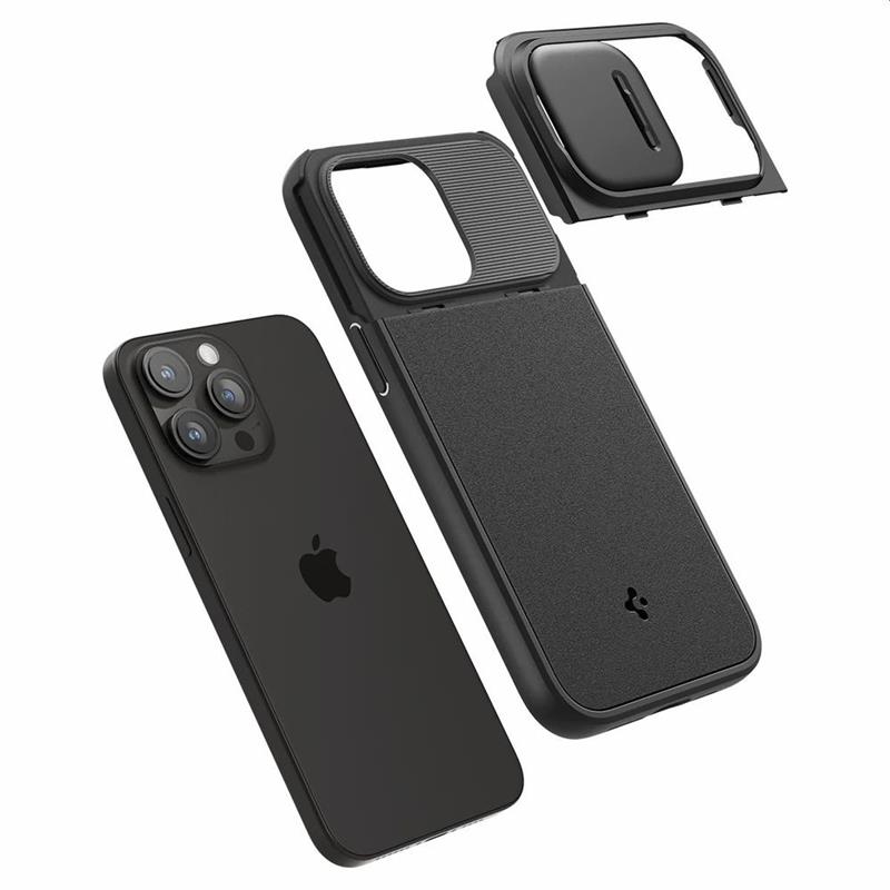 Spigen iP15 Pro Max Optik Armor MF Black