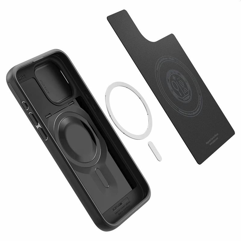 Spigen iP15 Pro Max Optik Armor MF Black