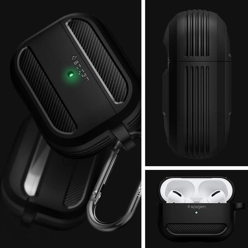 Spigen AirPods Pro Rugged Armor Matte Bl