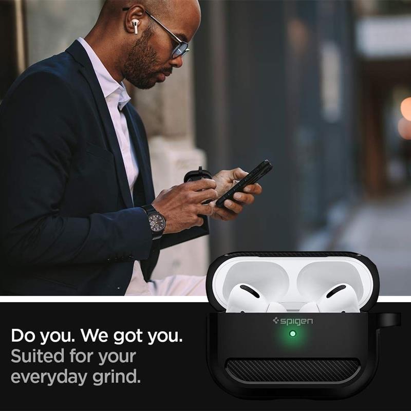 Spigen AirPods Pro Rugged Armor Matte Bl