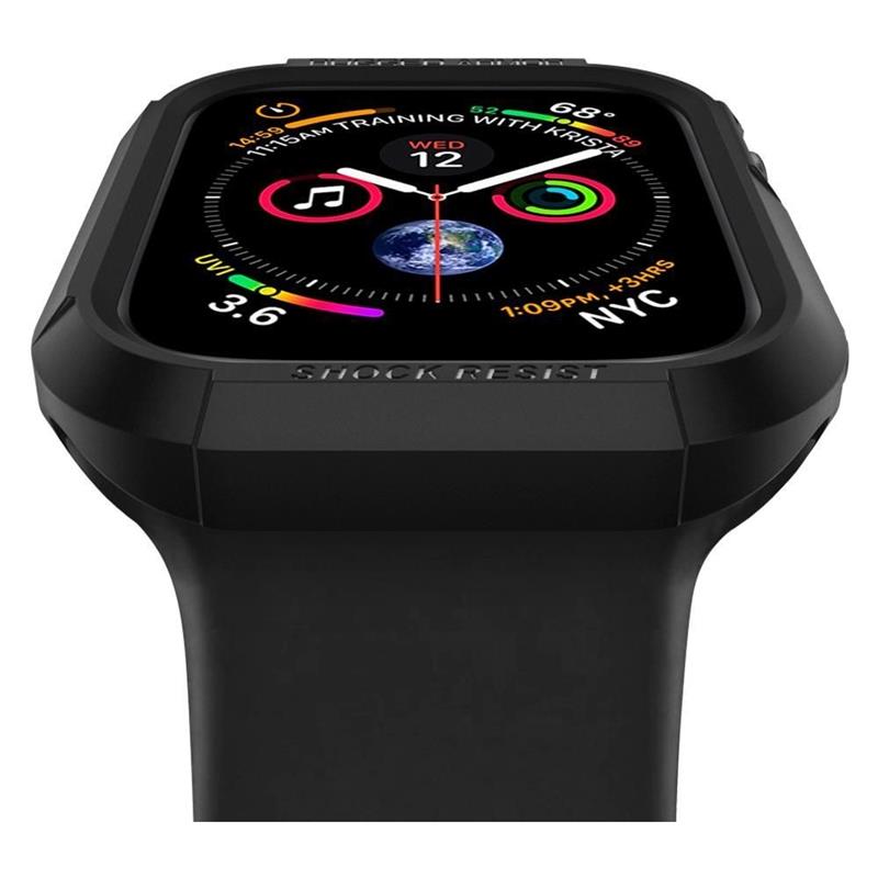 Spigen Case Apple Watch 44 45mm - Rugged Armor - Black