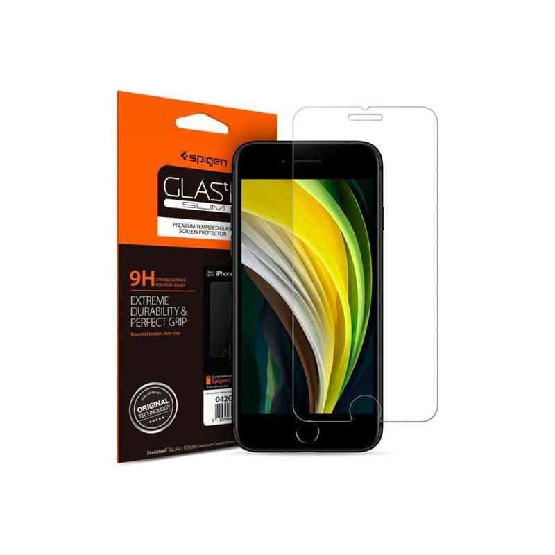 Spigen iPh SE2020 8 7 GlastR Slm HD1pack