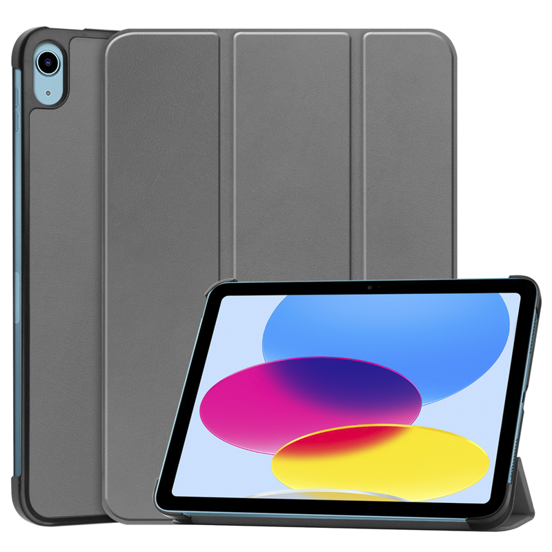 iPad 2022 10th Gen - TriFold Smart Book Case - Grey